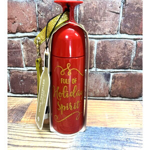 Wild Eye Designs Christmas Holiday Wine Traveler With Cup 14 FL Oz. Bottle